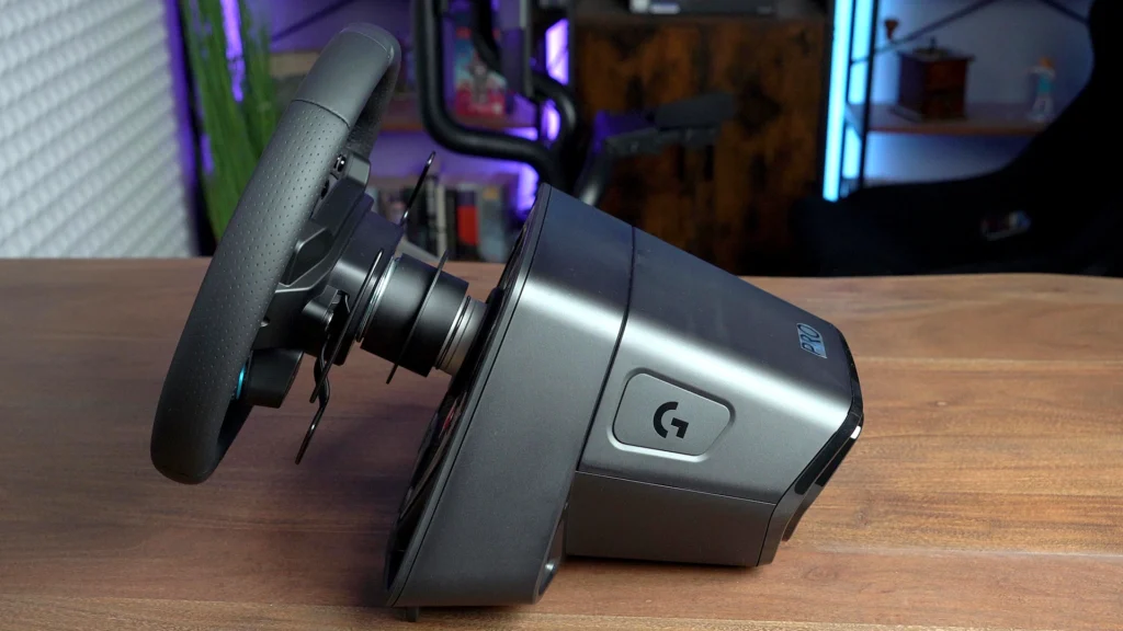 Das Logitech G Pro bietet Direct Drive mit bis zu 11 Newtonmeter Drehmoment.