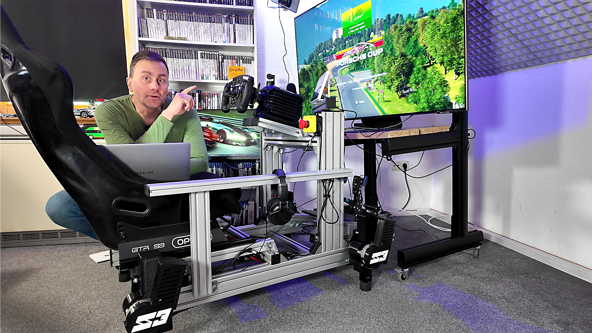Sim Ringen Simrig SR3 Motionsim im Test - Sim Racing Lenkrad
